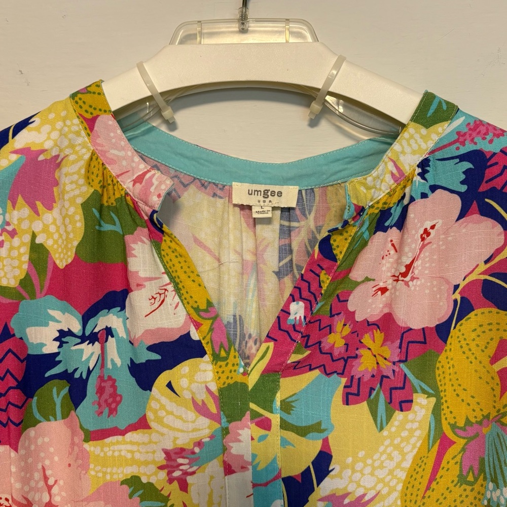 UMGEE Elora Split Neck Floral Dress - Picture 5 of 11
